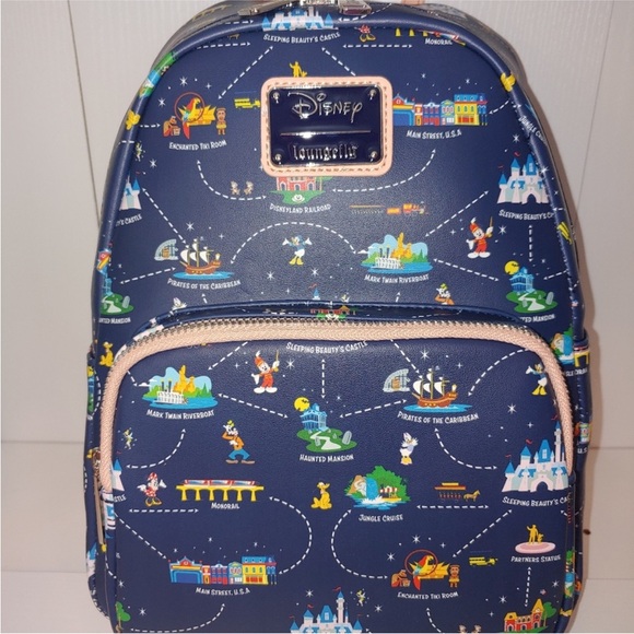 Loungefly Disneyland 65th Anniversary Map Backpack - Picture 9 of 9